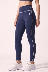Zelocity All Day Yoga Leggings - Navy Peony — thumbnail 3